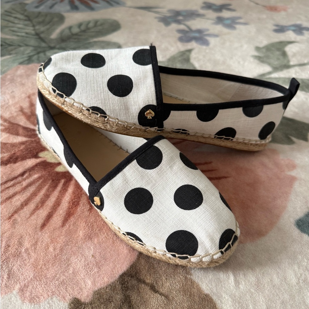 Kate Spade Polka Dot Espadrille Flats